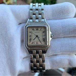 Vintage Cartier Panthere Stainless steel Ladies 29MM watch w/Box !!